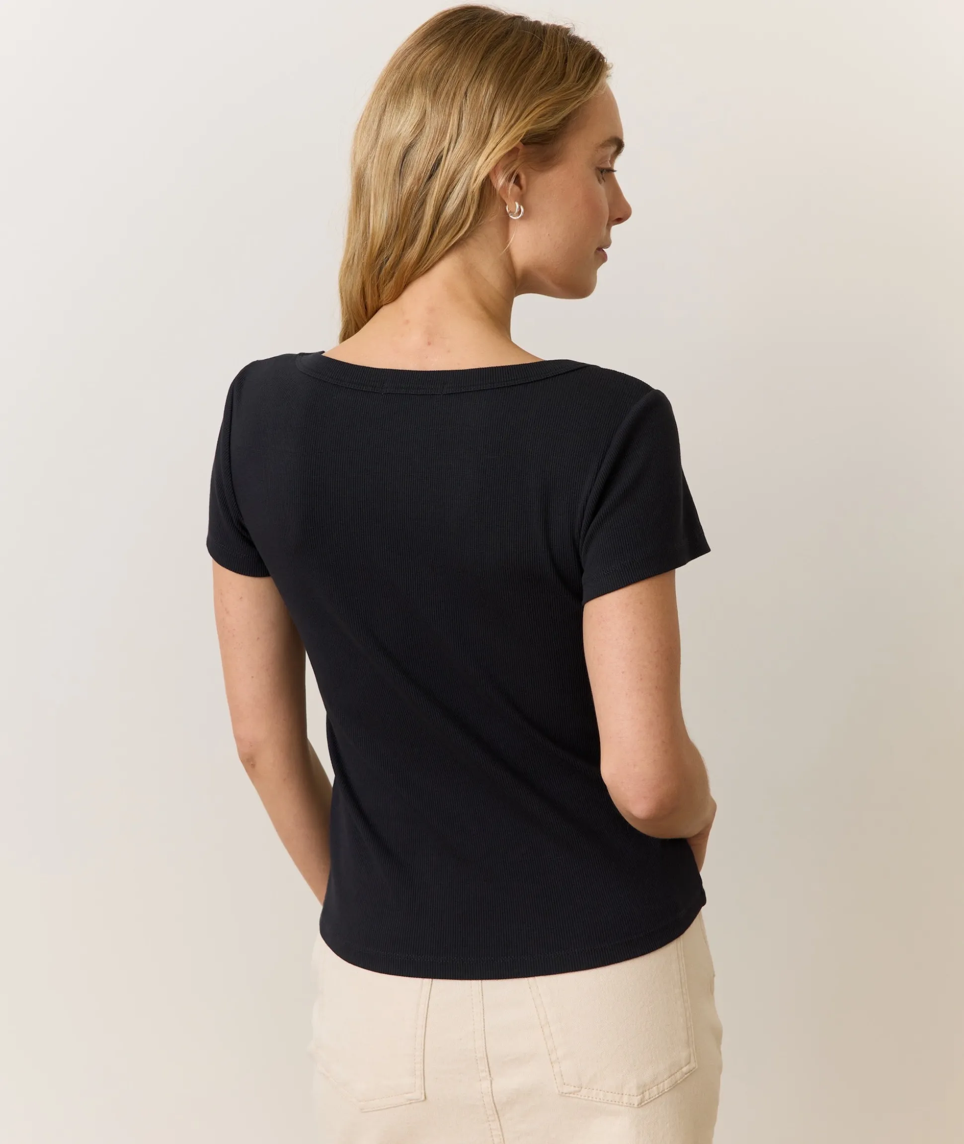 Lexi Rib Sun-In Scoop Tee