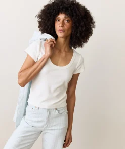 Lexi Rib Sun-In Scoop Tee