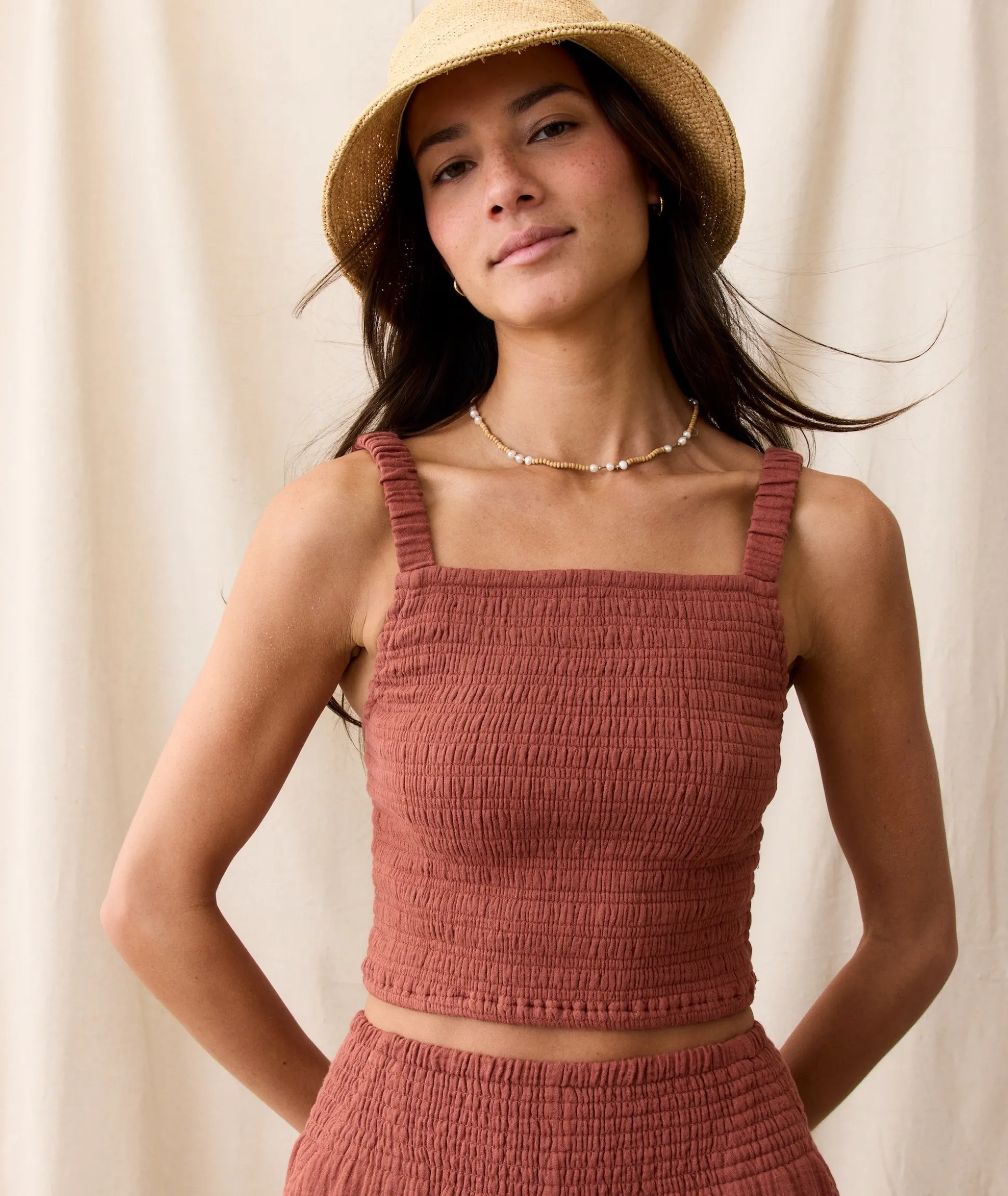 Lila Double Cloth Tank