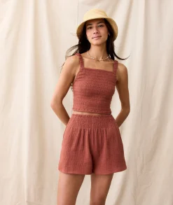 Lila Double Cloth Tank