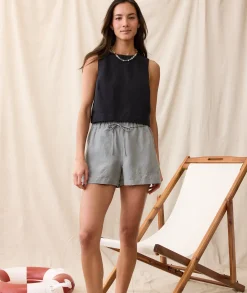 Linen Drawstring Short