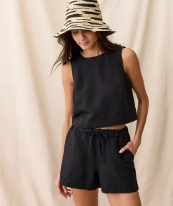 Linen Drawstring Short
