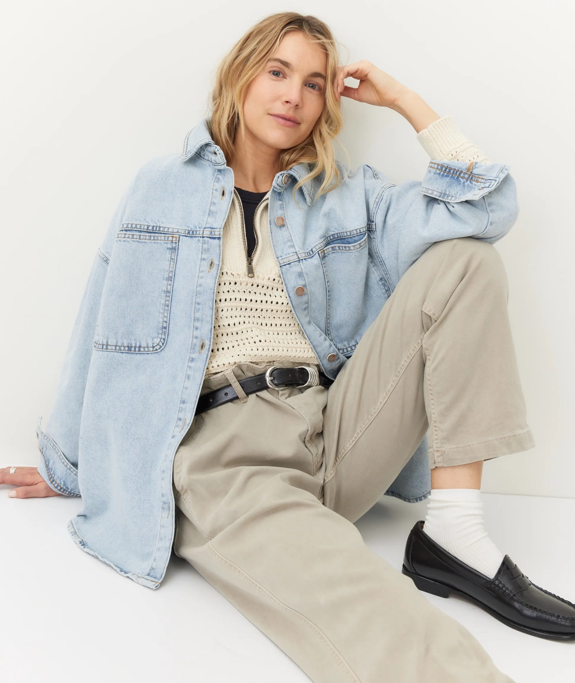Molly Oversized Denim Shirt Jacket