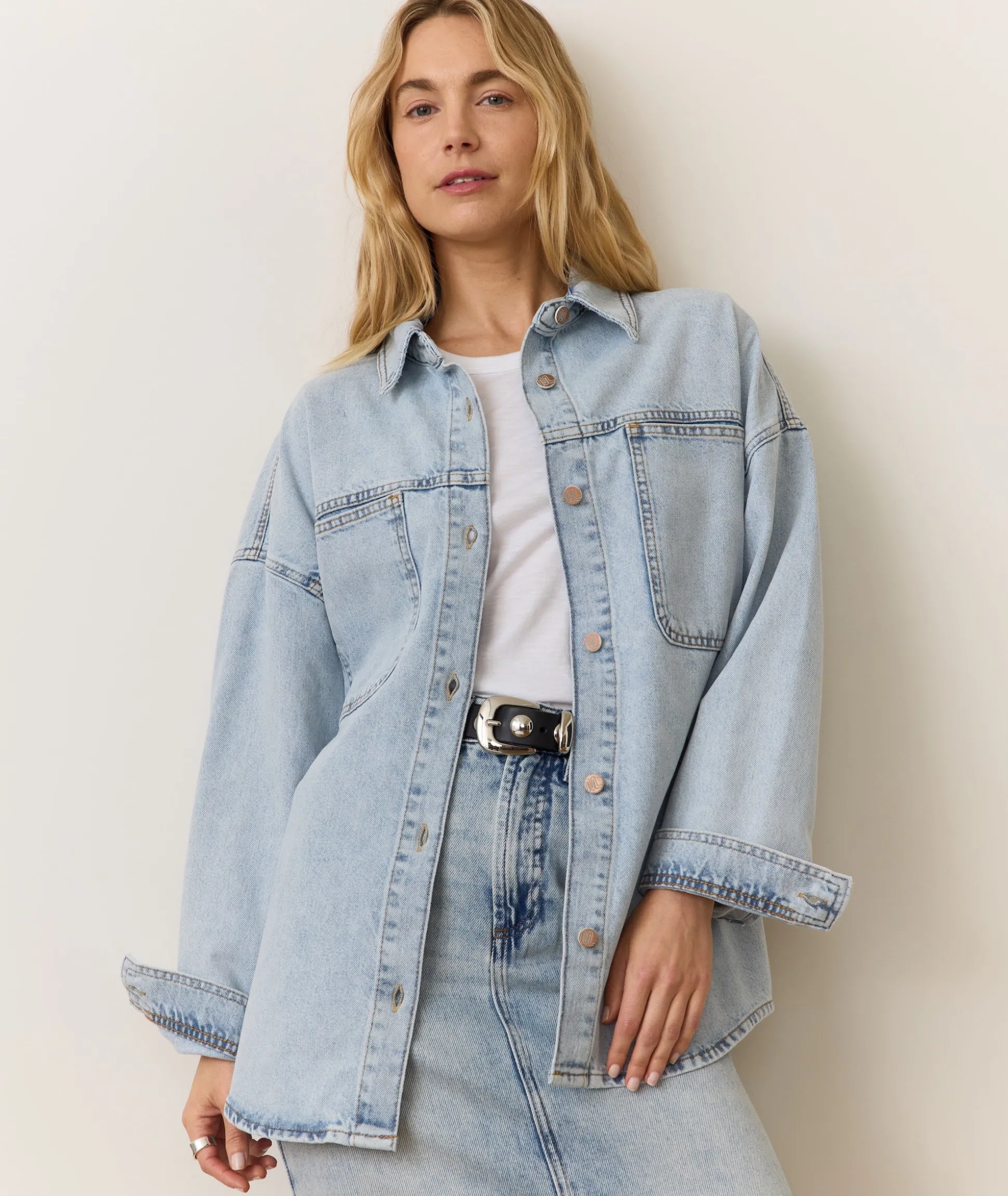 Molly Oversized Denim Shirt Jacket