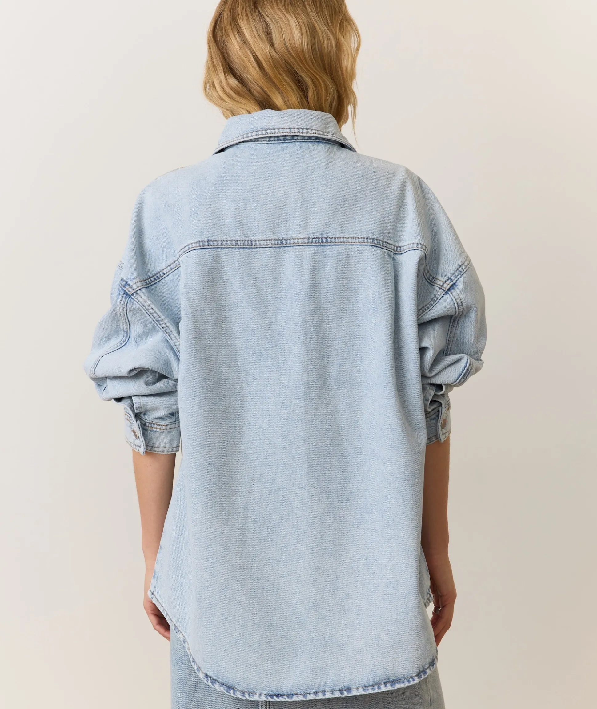Molly Oversized Denim Shirt Jacket