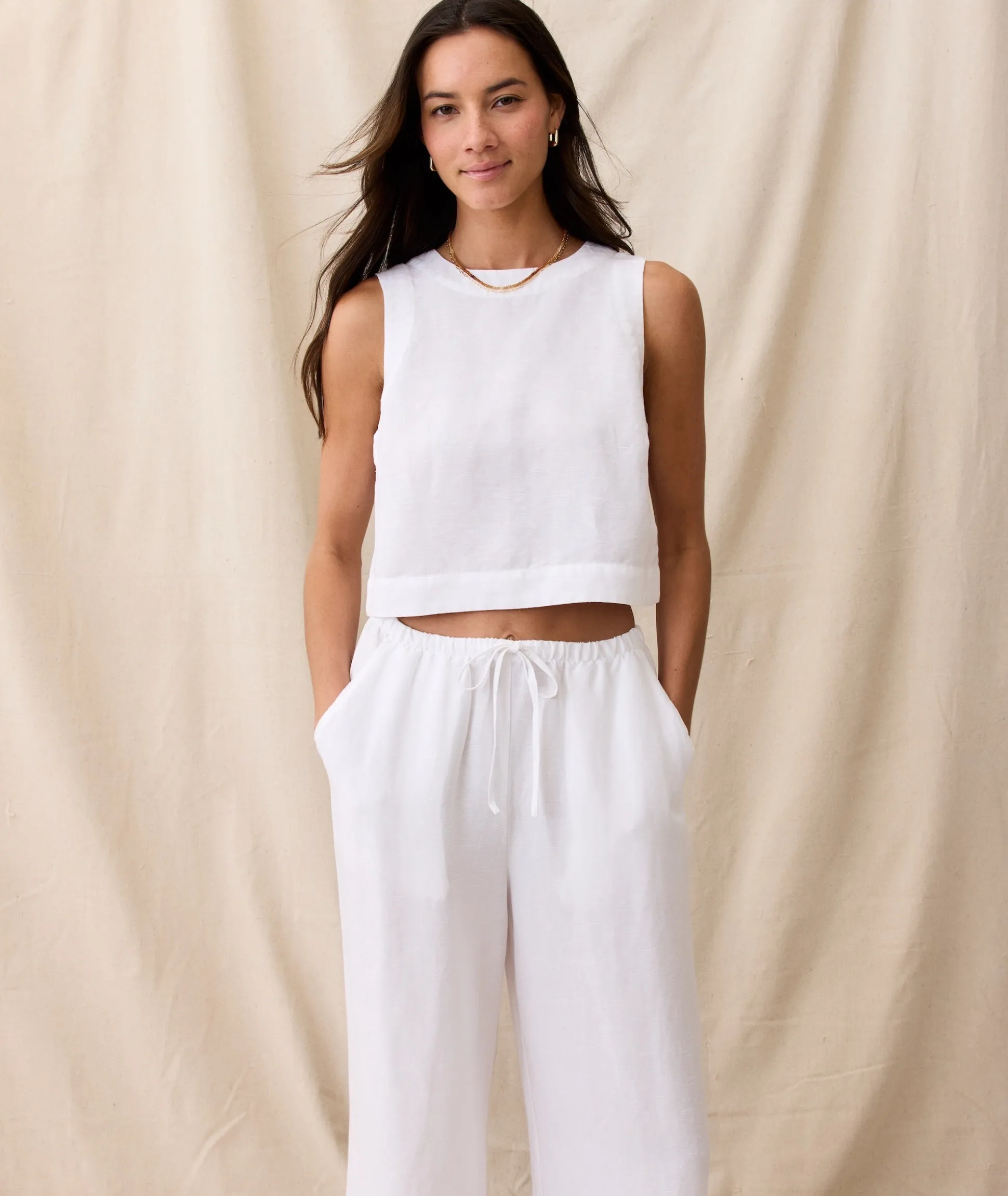 Quinn Linen Tank