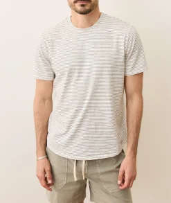 Saddle Hem Crew Tee