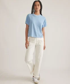 Sadie Vintage Slub Crop Tee