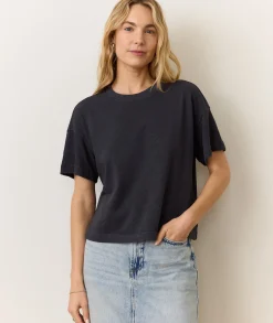 Sadie Vintage Slub Crop Tee