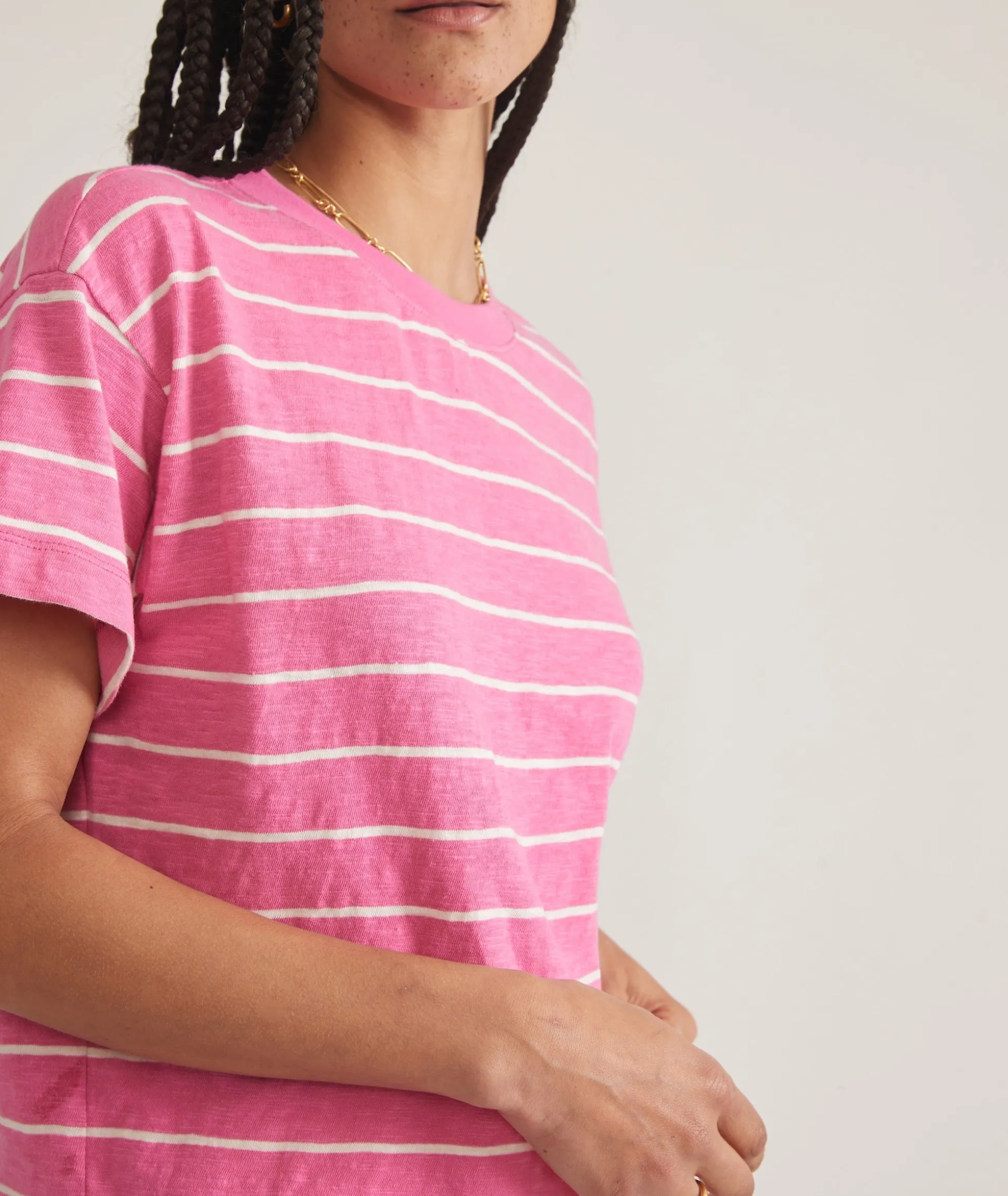 Sadie Vintage Slub Crop Tee