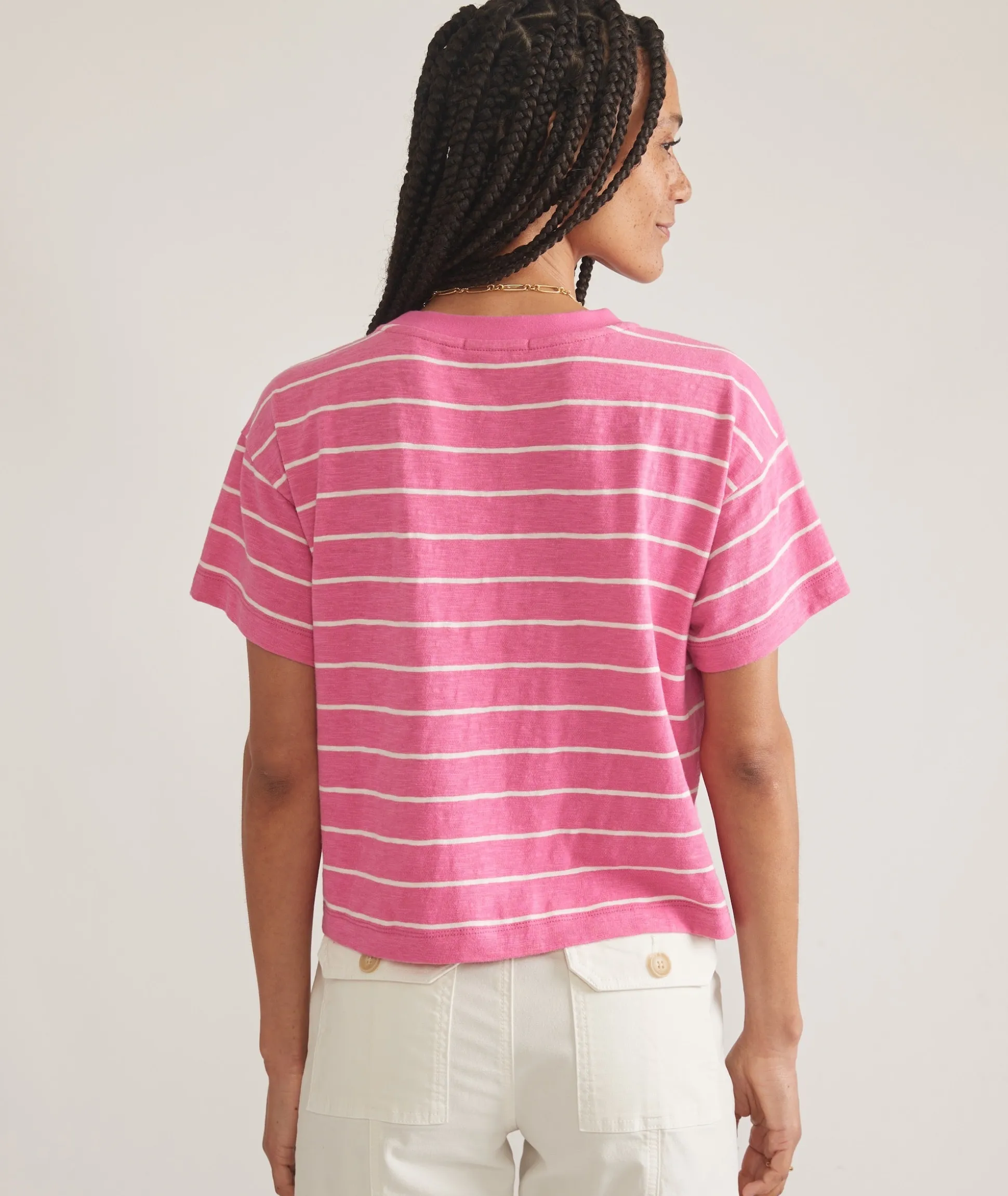 Sadie Vintage Slub Crop Tee