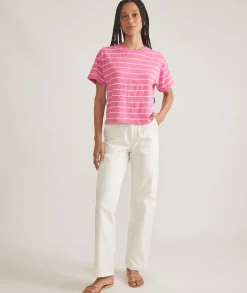 Sadie Vintage Slub Crop Tee