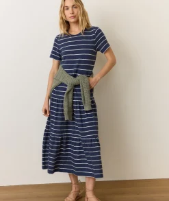 Sadie Vintage Slub Midi Dress