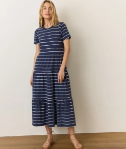 Sadie Vintage Slub Midi Dress