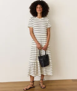 Sadie Vintage Slub Midi Dress