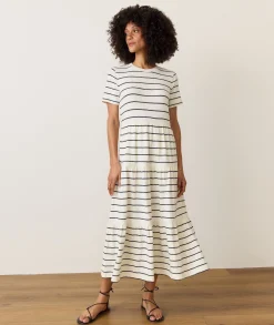 Sadie Vintage Slub Midi Dress