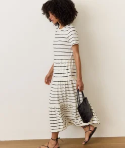 Sadie Vintage Slub Midi Dress