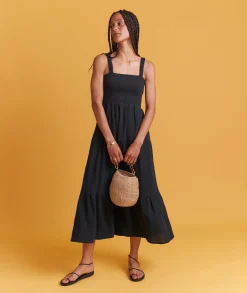 Selene Double Cloth Maxi Dress