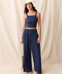 Sophia Double Cloth Palazzo Pant
