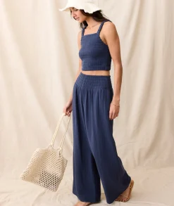 Sophia Double Cloth Palazzo Pant