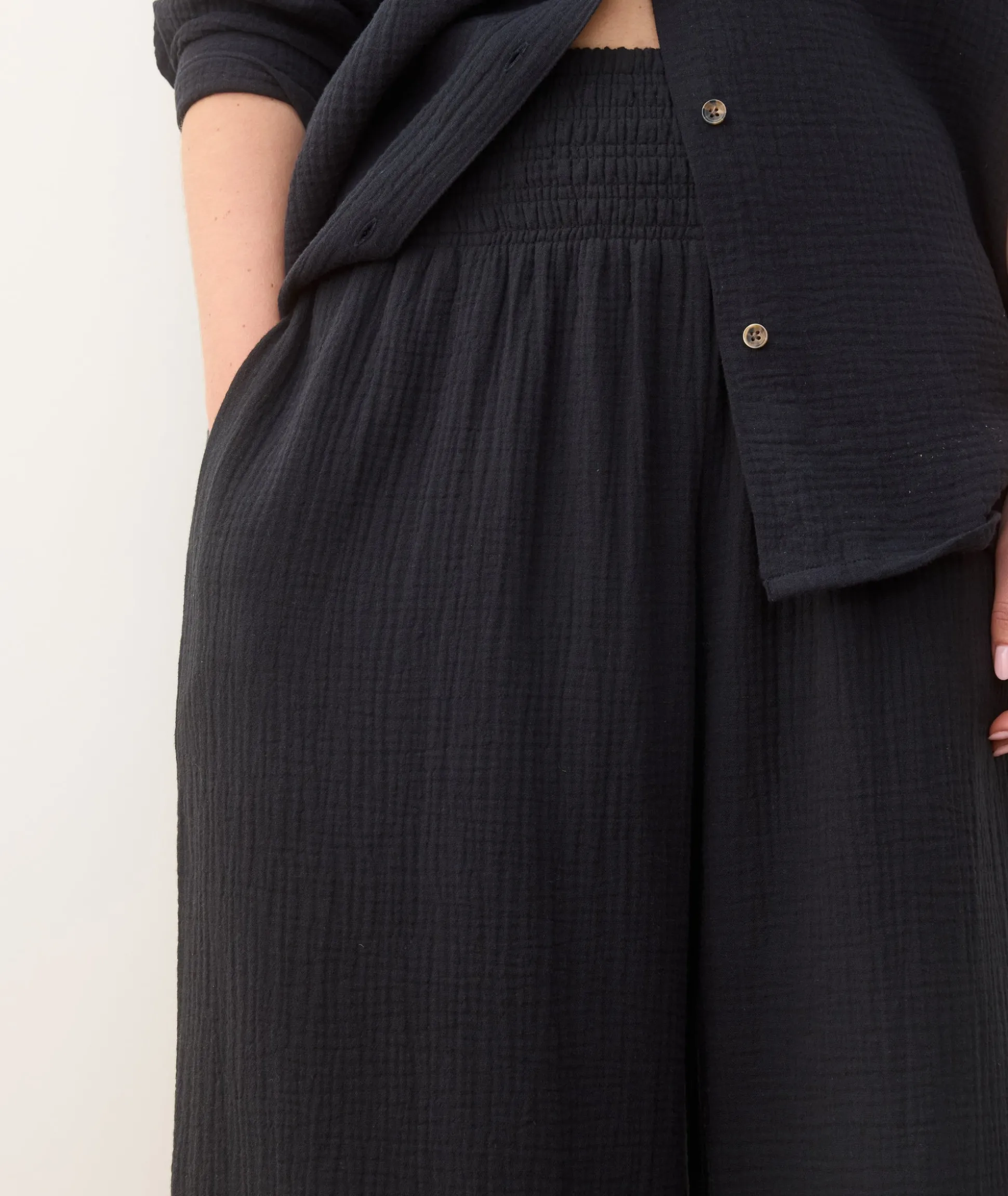 Sophia Double Cloth Palazzo Pant