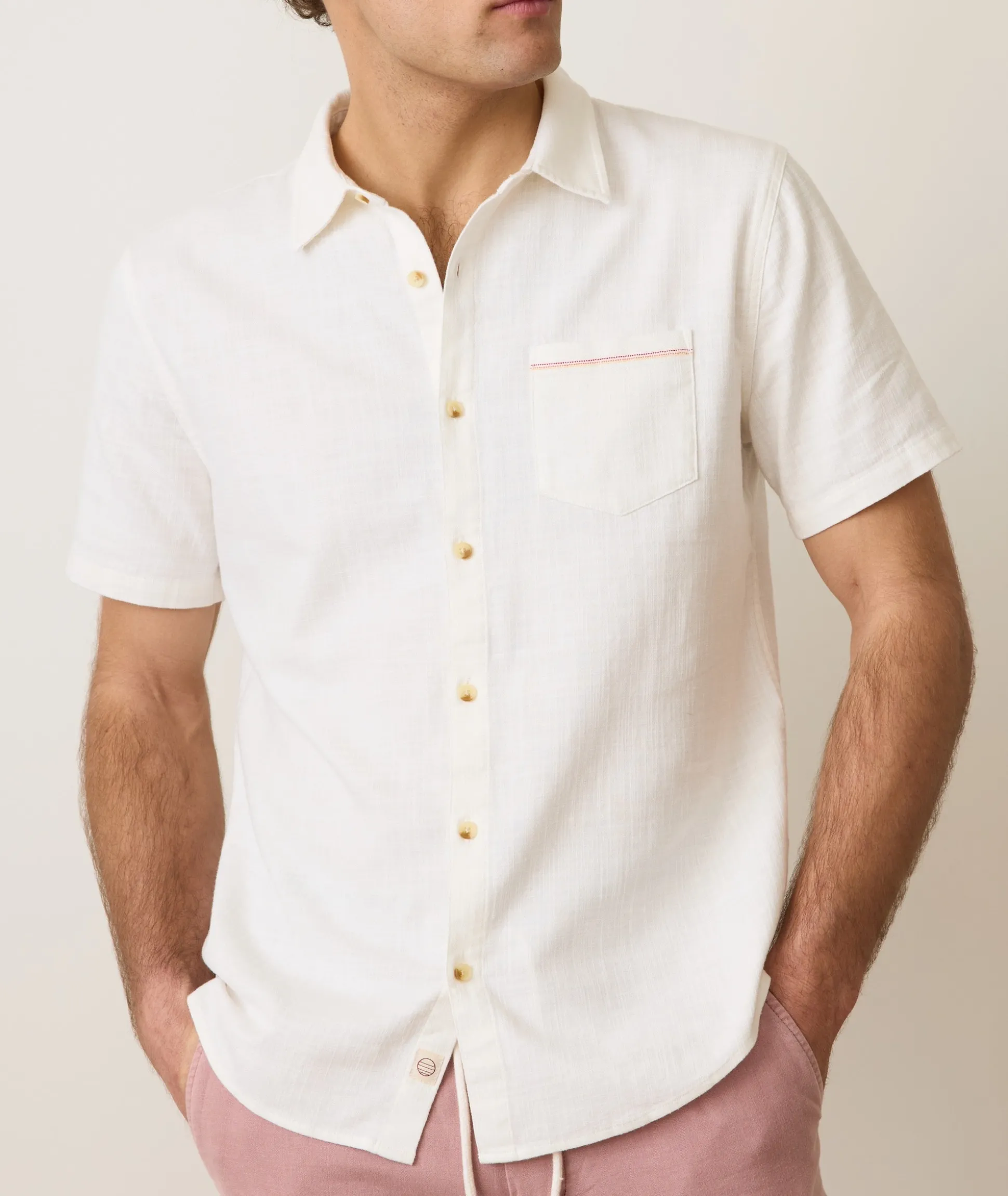 Stretch Selvage Short Sleeve Shirt