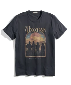 The Doors Unisex Tee in Faded Black