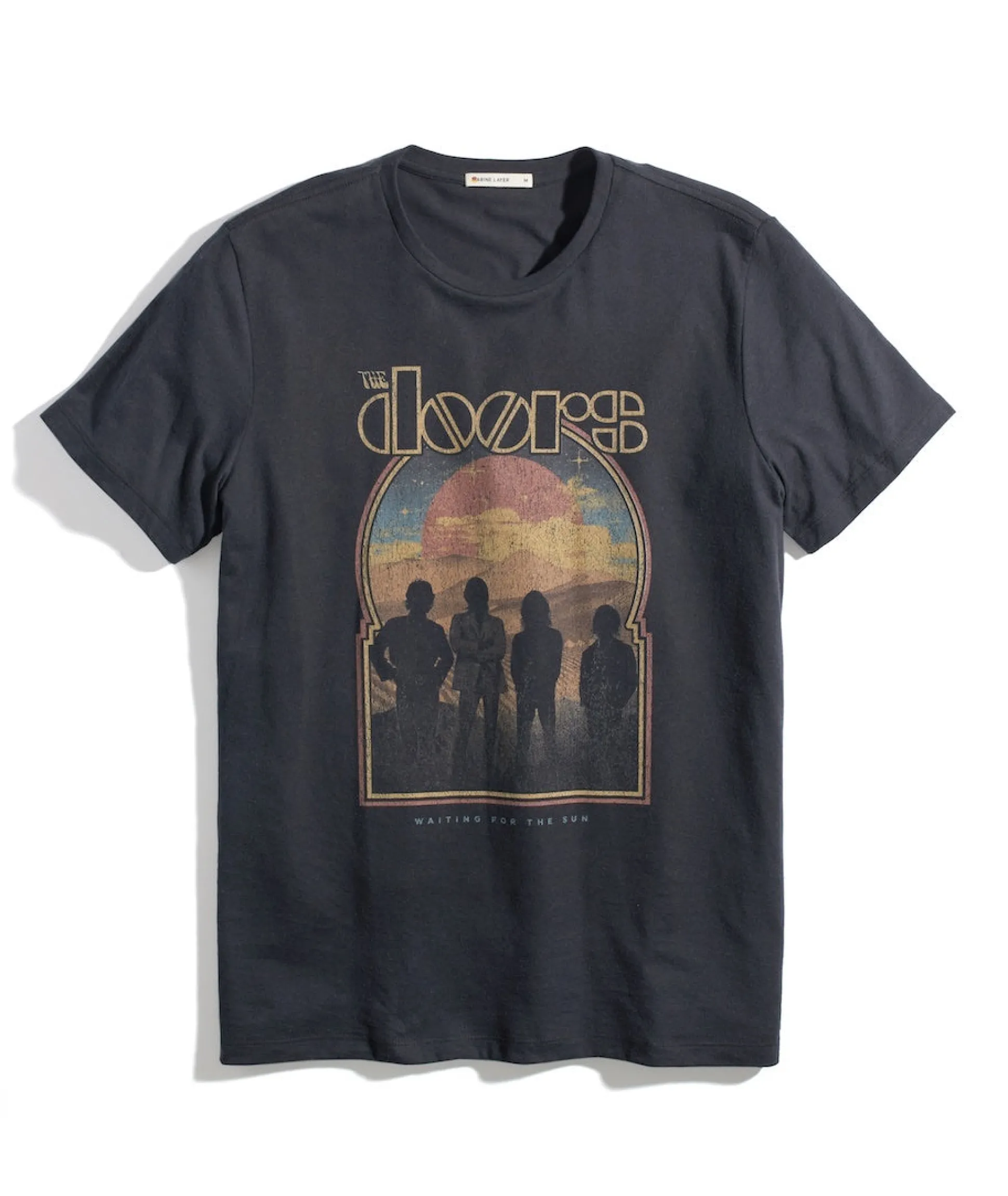 The Doors Unisex Tee in Faded Black